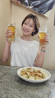 餃子とビール最高